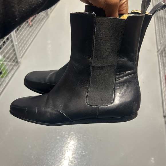 Bally black leather boots made in italy - Picture 6 of 8